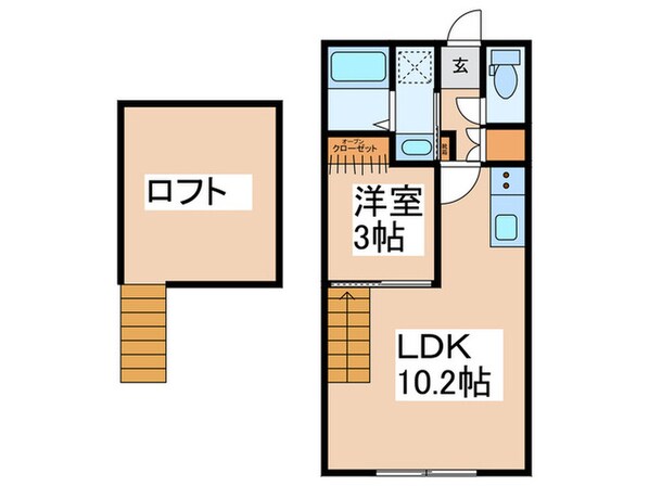 maison de pastelの物件間取画像